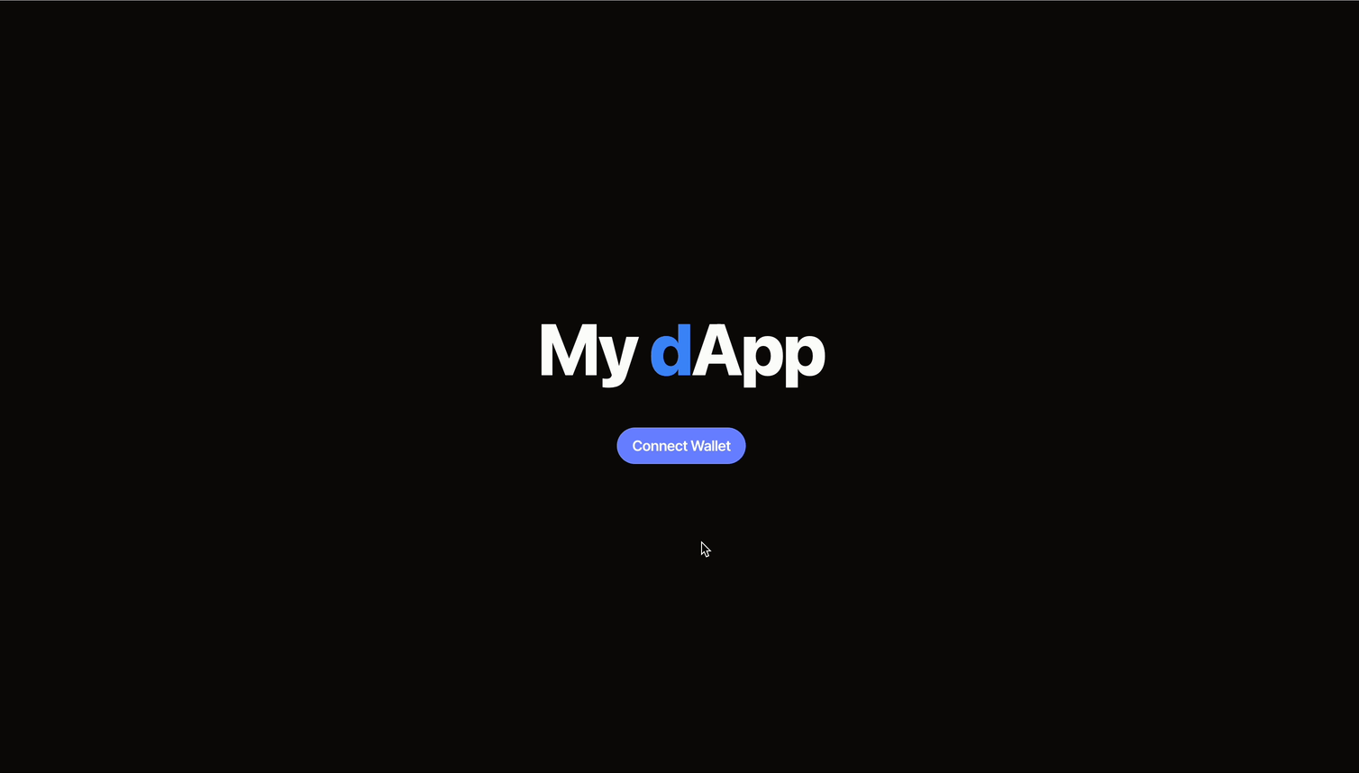 Web3Modal wallet connection demo